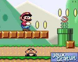 Voici un nouvel épisode des aventures de mario.
il doit collecter le plus de pièces possible et éviter ses ennemis ou les tuer. faites le avancer et sauter avec les touches directionnelles. il devra tuer le boss à la fin de chaque niveau.