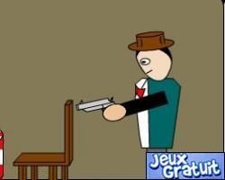 Make a mobster  est un jeu ou  plutôt une animation dont vous pouvez choisir les armes ainsi que la couleur de votre tenue pour cela cliquer a l'aide de votre souris sur les différents éléments et cliquez sur les flèches pour faire votre choix  vous pouvez aussi choisir le lieu ou votre gangster va sévir 