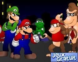 Cette belle animation de course automobile avec mario et luigi qui perde par rapport a d'habitude ou dans les mario mario gagner