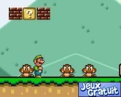 Super flash mario bros se joue avec les 4 flèches du claviers (gauche pour aller à gauche, droite pour aller à droite, haut pour sauter et bas pour s'abaisser)
parcourez les différents donjons et récoltez les maximum de points en sautant sur les ennemis et en cassant les briques de pièces.
ramassez les champignons qui vous permettront d'avoir la grande taille.