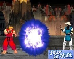 Ceci est une animation. sont mélangés les personnages de street fighter et de mortal combat.
admirez les enchainements.