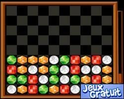 Jeu de réflexion où le but est d'éliminer le plus de diamant possible pour gagner des points. pour cela utilisez la souris et cliquer que au moins deux diamants de la même couleur. plus il y en a plus vous marquerez des points bon jeu à tous