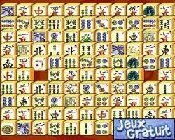 Une nouvelle version du mahjong où il faut éliminer deux pièces identiques en cliquant dessus avec la souris mais attention il faut qu'elles puissent se relier entre elle par un espace vide ou sur un même bord bond jeu à tous