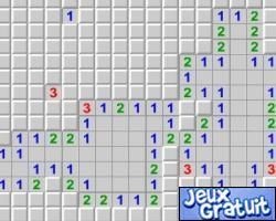 Minesweeper est un jeu de puzzle.il s'agit du jeu du demineur.le but est de decouvrir toutes les cases ou il n'y a pas de bombes.pour  se reperer, il faut savoir que les nombre inscrits dans les cases represente le nombre de bombes autour de cette case.(par exemple s'il y a un 3, cela signifie que 3 cases autour de ce 3 contiennet une bombe) atention, si vous cliquez sur une case contenant une bombe vous avez perdu.cela ce joue avec la souris.a chauffer vos cerveau et essayer de gagner la partie puis essayez un niveau plus dificil.bon jeu et bonne chance a toutes et a tous.