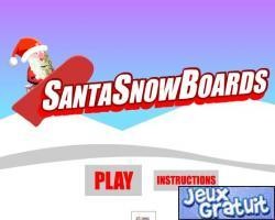 Santa Snowboard