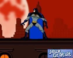 Dans ce jeu d'action, batman doit combattre beaucoup d'ennemis.
utilisez les touches directionnelles pour le diriger, la barre d'espace pour le faire sauter. tapez sur a pour lancer ses batarangs, s pour les coups de poings et d pour les coups de pied. il pourra voler si vous maintenez enfoncer la touche espace. a vous de jouer, super héros.