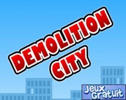 Demolition city est un jeu ou il faut placer des dinamites (3) sur le batiment pour le faire s ecrouler, pour jouer placer les bombes et cliquez sur boom, vous n avez plus qu a admirer le travail de la demolition =)
pour terminer un niveau faites s ecrouler la totalite des membres du batiments
il a plusieurs niveaux donc gagner le 1er pour debloquer le deuxieme, ect 
voila sur ce bon jeu a tous =)