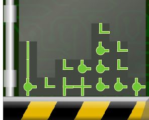 Dans ce jeu il faut cliquer sur les tubes pour les relier.ils disparaissent au fur et à mesure qu'ils communiquent et d'autre apparaissent.c'est un genre de tetris trés original.
bon jeu