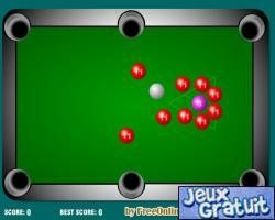 Mini pool est un jeu de billard cliquer avec la souris pour orienter votre queue de billard et lachez le clic pour lancer la boule blanche et faire rentrer le plus de boules en un minimum de temps, les points sur les boules représentent le temps et change toutes les 10 secondes, si vous rentrer la boule rose vous aurez droit aux applaudissements, bon jeu à tous