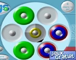 Rings est un jeu de puzzle.le but est de superposer des cercle celon leur tailles. ce joue avec la souris.bon jeu a tous