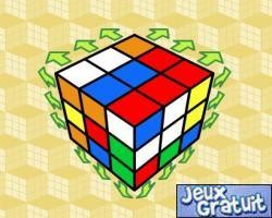 Rubik's cube est un  jeux de refflection vous devez essayer de reunires tout les cases d même couleurs sur la même facevous tourner le rubis cube a l'aide de la souris en restant appuyer puis un voir que vous aurez relacher le clic de la souris des flèches vont apparaitre puis vous deplacer votre ranchr de carré dans le sans désirer .bon jeux a tous!!!