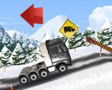 Votre challenge est de transporter des caisses à bord de votre camion, pour les ramener le plus vite possible à destination sans trop en perdre sur la route accidentée.
utilisez les touches flèches gauche et droite, comme demandé dans le jeu.