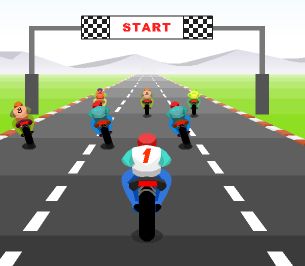 Turbo spirit est une course de motos à faire en 4 étapes dans un temps demandé. 
dirigez vous avec les touches flèches, et roulez le plus vite possible pour franchir les étapes à temps et continuer la course. s'il vous reste du temps il sera transformé en points bonus. bonne course ! 