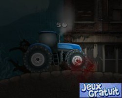 Vous êtes seul face aux zombies,à bord de votre tracteur vous devez vous enfuir.n'hésitez pas à renverser les zombies,à les écraser et à détruire des voitures.utilisez du nitro pour vous propulsez plus loin.faites attention à bien équilibrer votre tracteur pour ne pas qu'il bascule et explose.utilisez les flèches pour équilibrer le tracteur,pour accélérer,la barre espace pour freiner,la lettre( z )pour utiliser une nitro.