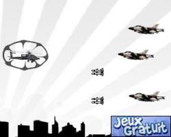 Sky chopper est un jeu de tir vous êtes  l'hélicoptère et vous devez tirer sur l'ennemi pour vous déplacer utilisez les touches directionnelles et pour tirer la barre espace et la touche ctrl pour lancer les bombes et autres mais attention il faut éviter les tirs adverses (avion et char) bon jeu à tous