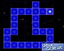 Pour ce jeu de réflexion il faut éliminer tous les carrés bleus en sautant dessus avec la bille lumineuse, pour vous déplacer utiliser les touches directionnelles et pour faire un saut de 2 cases gardez appuyer la touche directionnelle de votre choix et appuyer en même temps sur alt gr, bon jeu à tous
