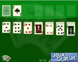 Solitaire est un jeu de carte où il aut reconstituer 4 piles de cartes dans chacune des couleurs de l'as au roi avec la souris cliquez sur les cartes afin de les déplacer , il faut alterner rouge et noir sur le plateau de jeu retourner au fur et à mesure les cartes qui sont en haut à gauche, bon jeu à tous