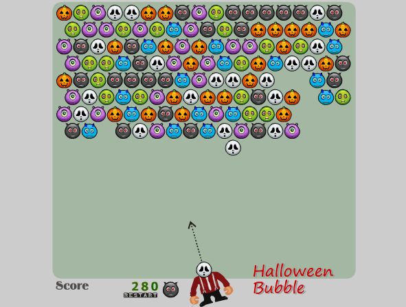 halloween bubble