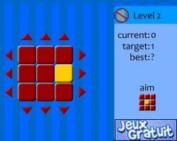 Dans ce jeu de rubix il faut reconstituer le cube sur la droite pour remettre en place les couleurs comme sur le modèle cliquez sur les flèches rouges pour déplacer les carrés de couleurs bon jeu à tous
