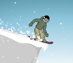 downhill snowboard