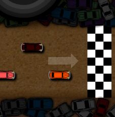 C'est un jeu de course de voiture où l'on peut choisir le modèle et la couleur de son bolide.
ce jeu se joue avec les flèches directionnelles de votre clavier.
il faudra débloquer les courses l'une après l'autre.
