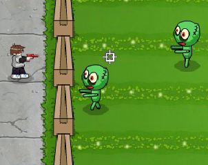 Dans ce jeu,il faut tirer sur les zombies dolls sans qu'ils ne franchissent la barrière pour celà tirer avec le clic gauche,changer d'arme avec espace,pour se déplacer:bougez la souris de bas en haut,il y a 18 niveaux.